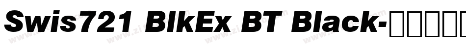 Swis721 BlkEx BT Black字体转换